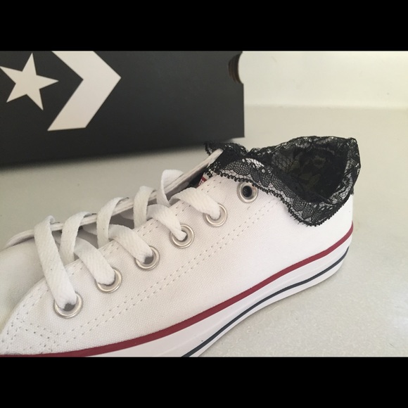 COPY - Cute Ankle Lace Converse - Custom! - Picture 3 of 7